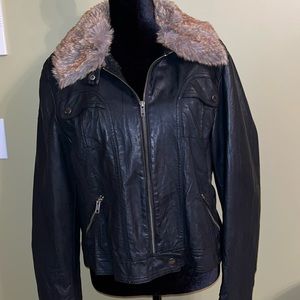 Faux leather jacket